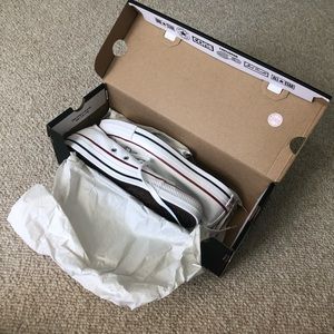 Brand new white converse